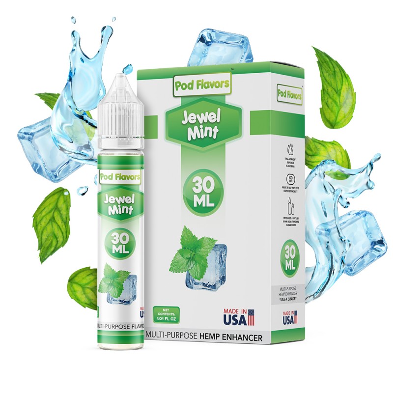 Pod Flavors MultiPurpose Flavoring 30mL Jewel Mint, pod juice